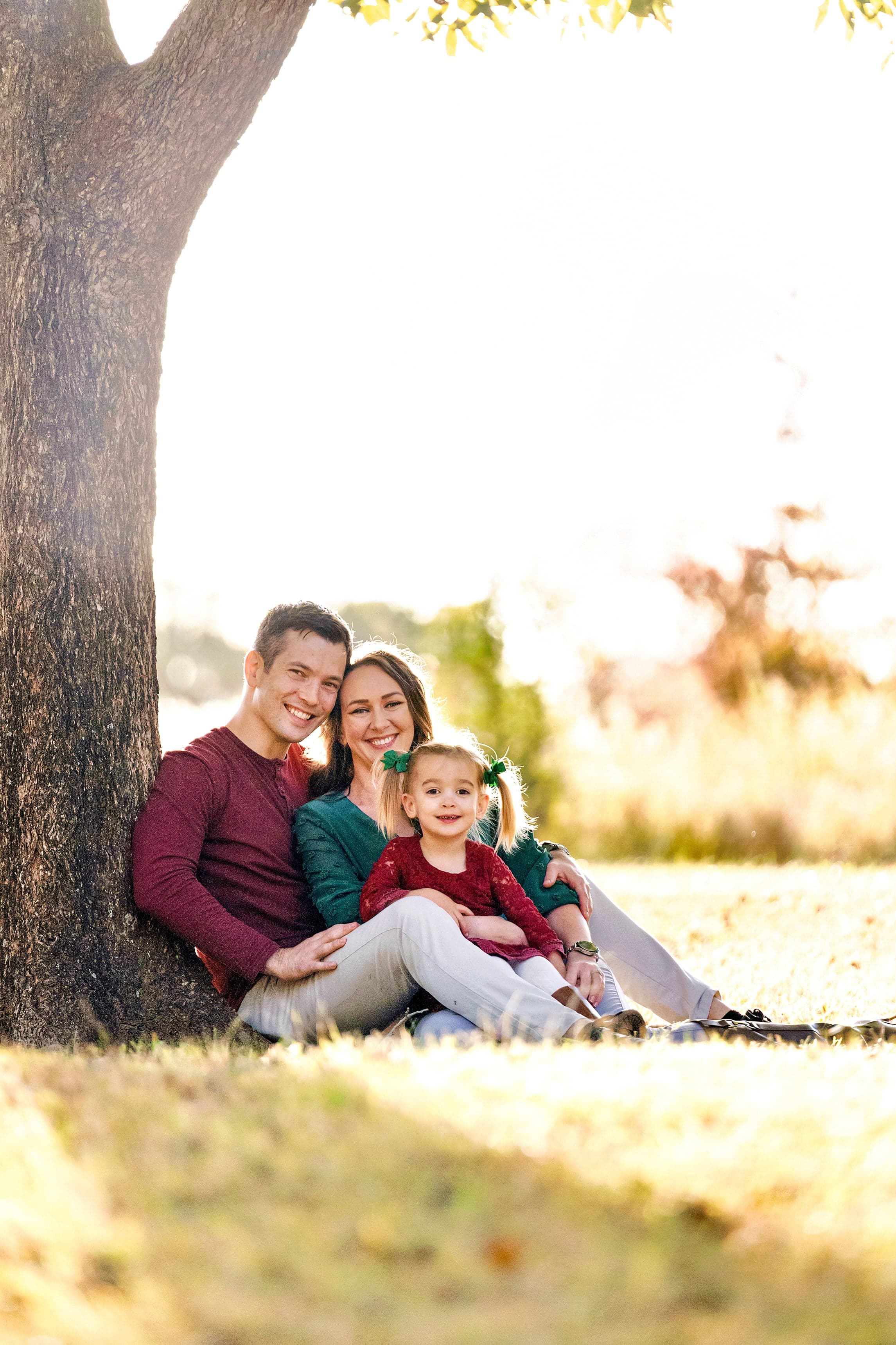 Family golden hour photo session