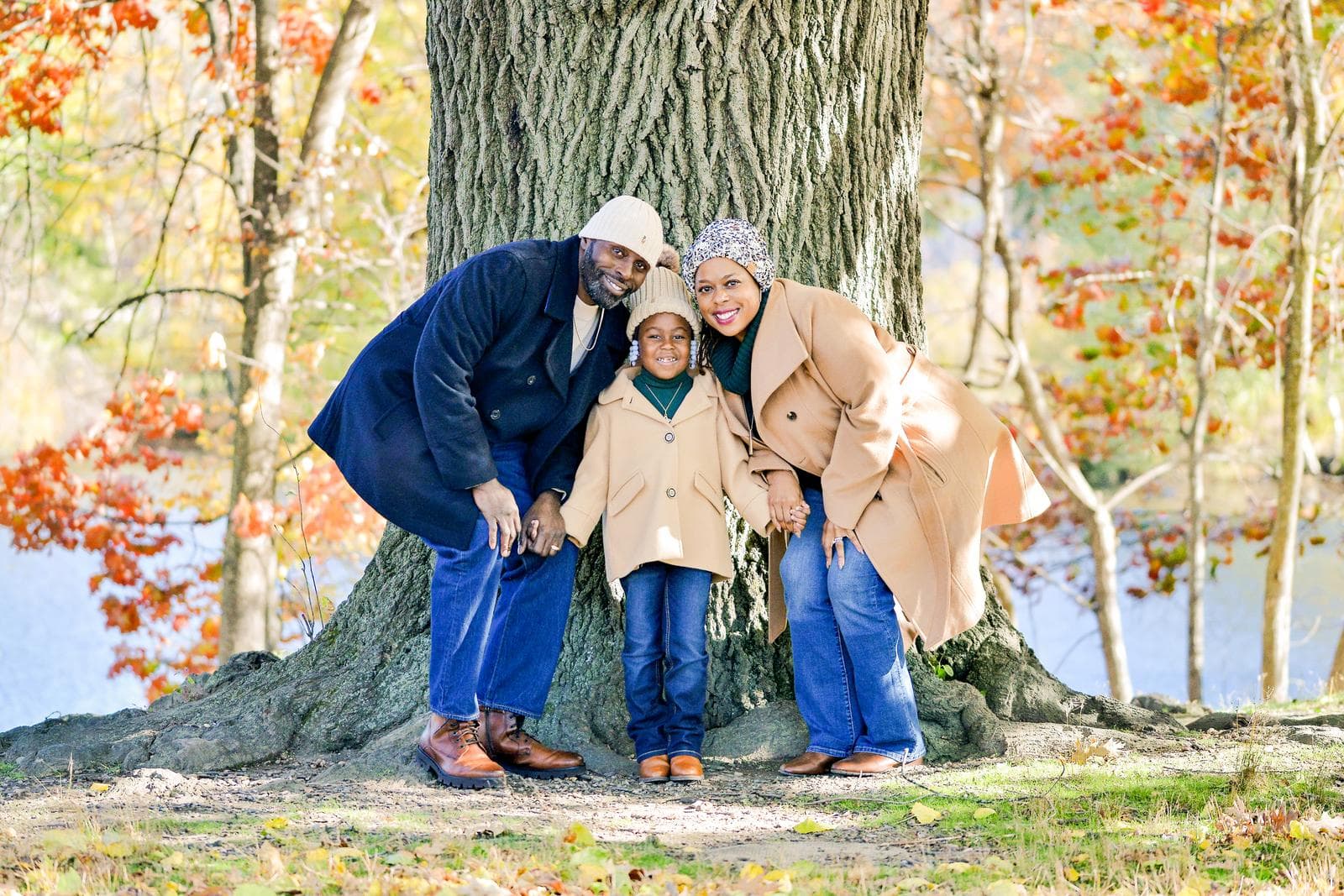 Real family enjoying a candid moment during their photo session